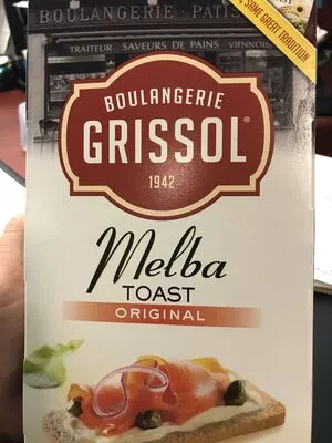 Melba toast Boulangerie Grissol 200 g, code 0056951420404