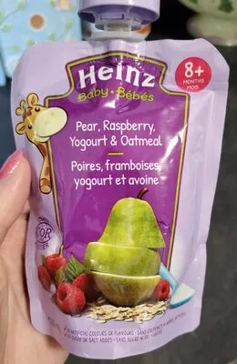 Heinz Baby Pear Raspberry yogourt & oatmeal Heinz , code 0057000025298