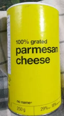 Produit de fromage rapé avec parmesan No Name 250 g, code 0060383012014