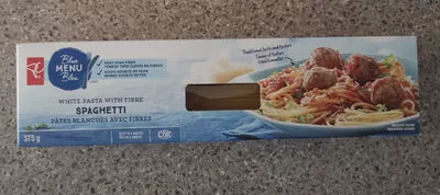 white pasta with fibre spaghetti President's choice 375 g, code 0060383054953