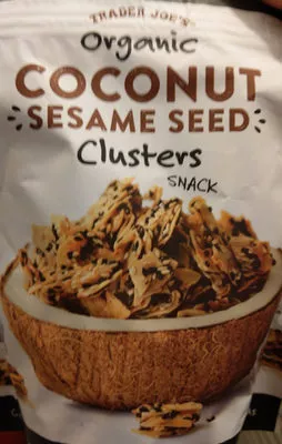 Organic coconut sesame seed cluster snack trader Joe's 57 g, code 00604802