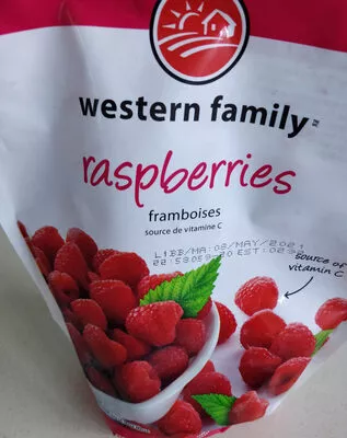 Western Family Raspberries (frozen) Western Family 400g, code 0062639346201