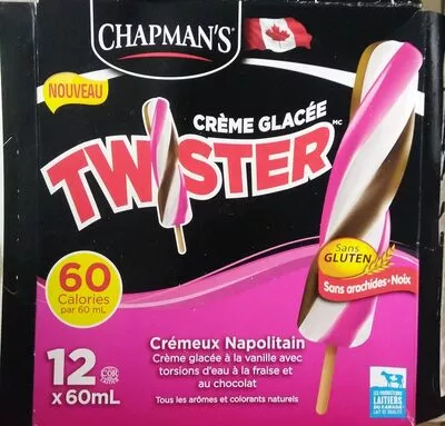 Ice Cream Twister Neapolitan Creamy Chapman's 720 mL, code 0062942004836