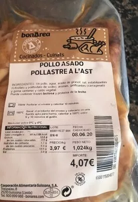 Pollo asado Bonarea 19.0 g, code 00650011502720004076