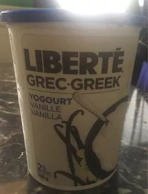 grec yogourt vanille Liberté 750 g, code 0065684004713
