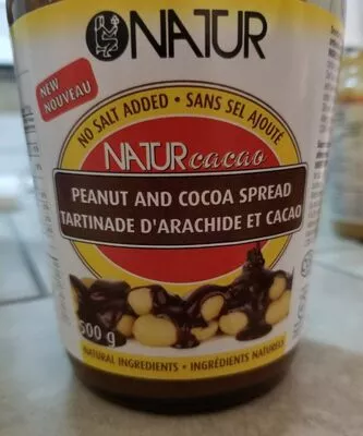 Natur cacao tartinade d arachide et cacao NATUR 500g, code 0066581300519