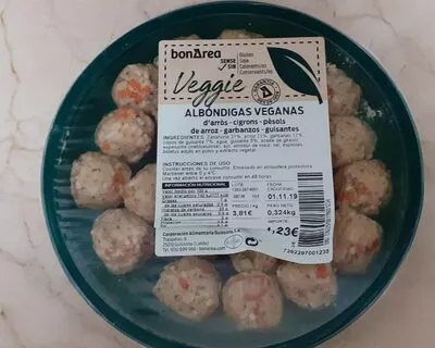 Albóndigas veganas BonÁrea , code 00726229700119001234