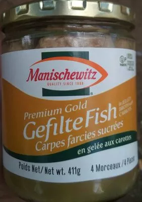 Gefilte fish with carrots Manischewitz 411 g, code 0072700100779