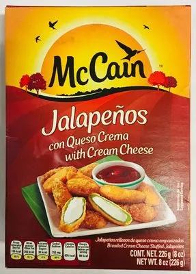 Jalapeños con queso crema, Mc Cain Mc Cain 226 g., code 0072714110825