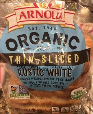Rustic white thin - sliced bread Arnold , code 0073410956687