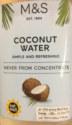 Coconut water M&s , code 00763615