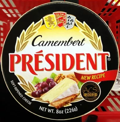 Camembert Soft-Ripened Cheese Président 8 oz (226 g), code 0077901004024