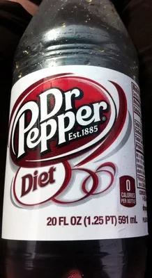 Diet Dr Pepper 20 fl oz (591 ml), code 0078000083408