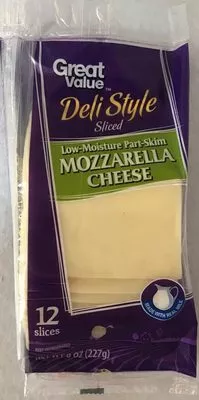 Deli style sliced mozzarella cheese Wal-Mart Stores  Inc., Great Value 227 g, code 0078742065915