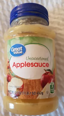 Great value, natural unsweetened applesauce Great Value , code 0078742122984