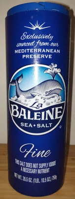 Sea salt fine crystals canister La Baleine 750, code 0079462002631