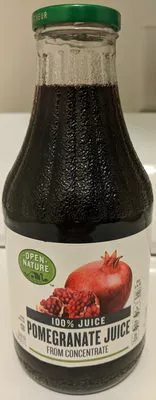 100% pomegranate juice from concentrate Open Nature 1 L, code 0079893110127