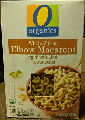 Whole Wheat Elbow Macaroni O organics 454 g, code 0079893505107