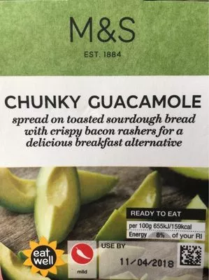 Chunky Guacamole Marks & Spencer, M&S 170 g, code 00835848