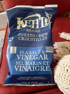 Croustilles sel et vinaigre Kettle, Kettle Chips 220 g, code 0084114119049