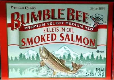 Fillets in oil smoked salmon Bumble Bee, Bumble Bee Foods 3.75 oz (106 g), code 0086600750958