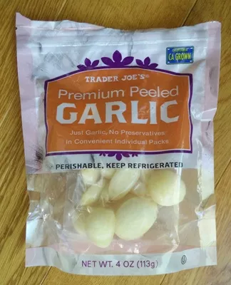 Premium Peeled Garlic Trader joe's 4 oz, code 00902694