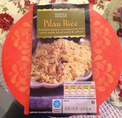 Pilau Rice Marks & Spencer 300 g e, code 00903882
