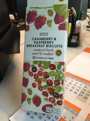 Cranberry & Rapsberry Breakfast Biscuits Marks & Spencer , code 00964425