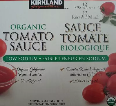 sauce tomate biologique Kirkland 398 ml, code 0096619405367