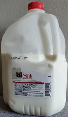 365 everyday value, vitamin d milk 365 Everyday Value, Whole Foods Market  Inc. 1 Gallon, code 0099482430054