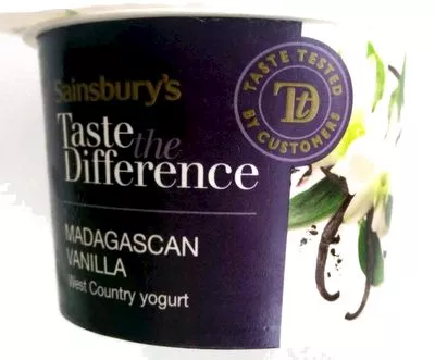 Madagascan Vanilla West Country Yogurt Sainsbury's 150 g, code 01006063