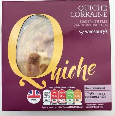 Quiche Lorraine By Sainsbury's , code 01145267