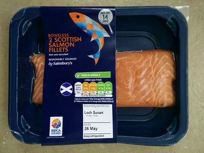 Scottish Salmon Fillets Sainsbury's , code 01438130