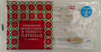 Handcrafted mature cheddar & tomato flatbread Sainsbury's 225 g, code 01733303