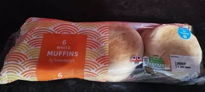 White muffins By Sainsbury's , code 01806397