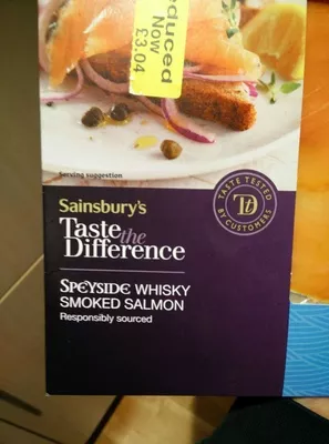 Speyside whisky smoked salmon Sainsbury's, Sainsbury's Taste the difference,  Taste the difference , code 01817805