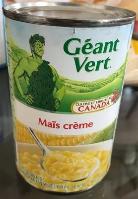 Cream Style Corn Niblets Géant Vert,  Green Giant 398 ml, code 0190569102601