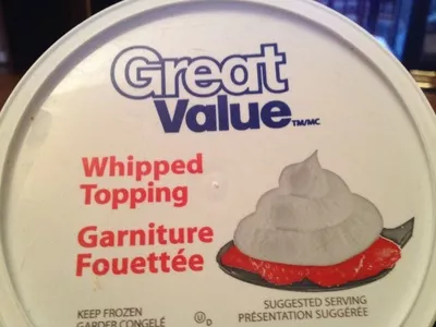Whipped Topping Great Value 2 Tbsp, code 0605388563040