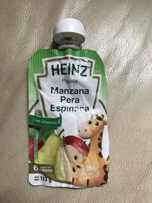 Papilla Manzana-Pera-Espinaca Heinz 113, code 0608875007331