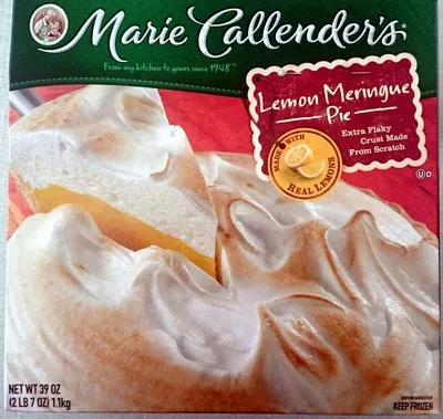 MARIE CALLENDERS Lemon Meringue Pie, 39 OZ Marie Callenders 1.1kg, code 0612781102301