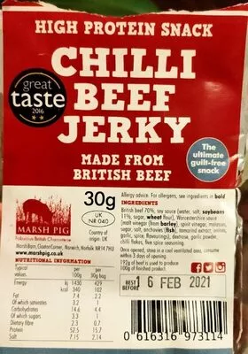 Chili beef jerky  , code 0616316973114