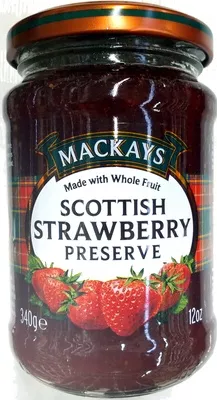 Scottish Strawberry Preserve Mackays 12 OZ, 340 g, code 0637793001008