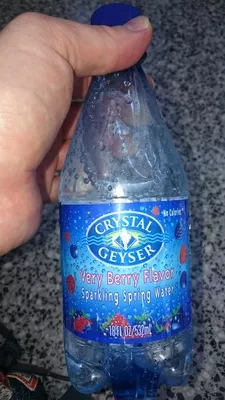 Natural mixed berry flavor sparkling spring water with carbonation, mixed berry Crystal geyser 18 fl oz, code 0654871180059