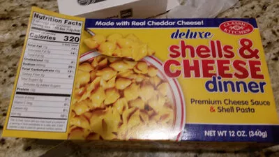 deluxe shells & CHEESE dinner Classic Kitchen 12 oz, code 0669342111104