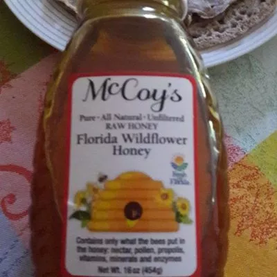Floride Wildflower Honey McCoy's 16 Oz / 454 g, code 0678267160036