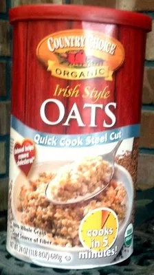 Country choice, oven toasted quick cook steel cut oats Country Choice 24 ounces, 680 grams, code 0729906119912