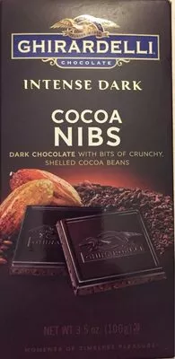 Intense dark chocolate cocoa nibs Ghirardelli Chocolate,   Ghirardelli Chocolate Company 3.5 oz, code 0747599624667
