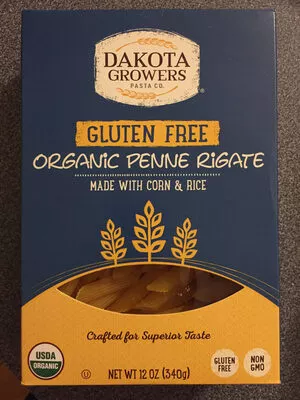 Gluten free organic penne rigate Dakota Growers Pasta Co. 12oz, code 0767387880198