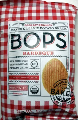 Good Boy Organics, Bops, Baked Organic Potato Snacks, Barbeque BOPS,  Integrated Global Organics Company Llc 85 g, code 0816979010076