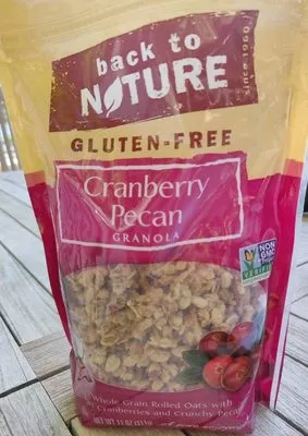 Back to nature, granola, cranberry pecan Back To Nature 11 Oz / 311 g, code 0819898012039